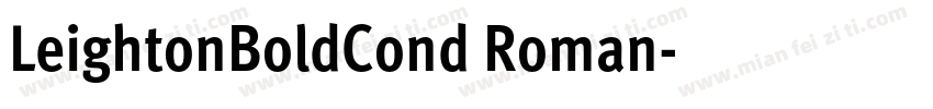 LeightonBoldCond Roman字体转换